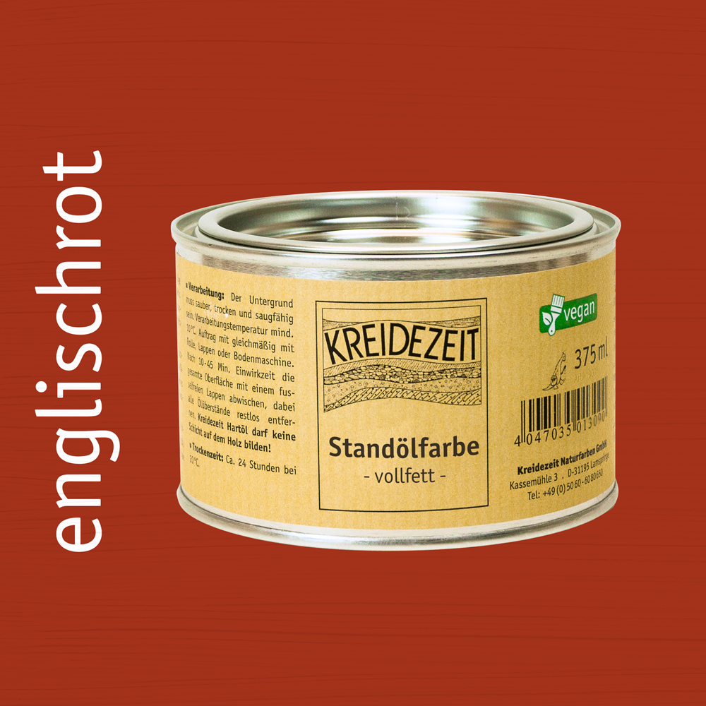 Standölfarbe, Schlussanstrich farbig