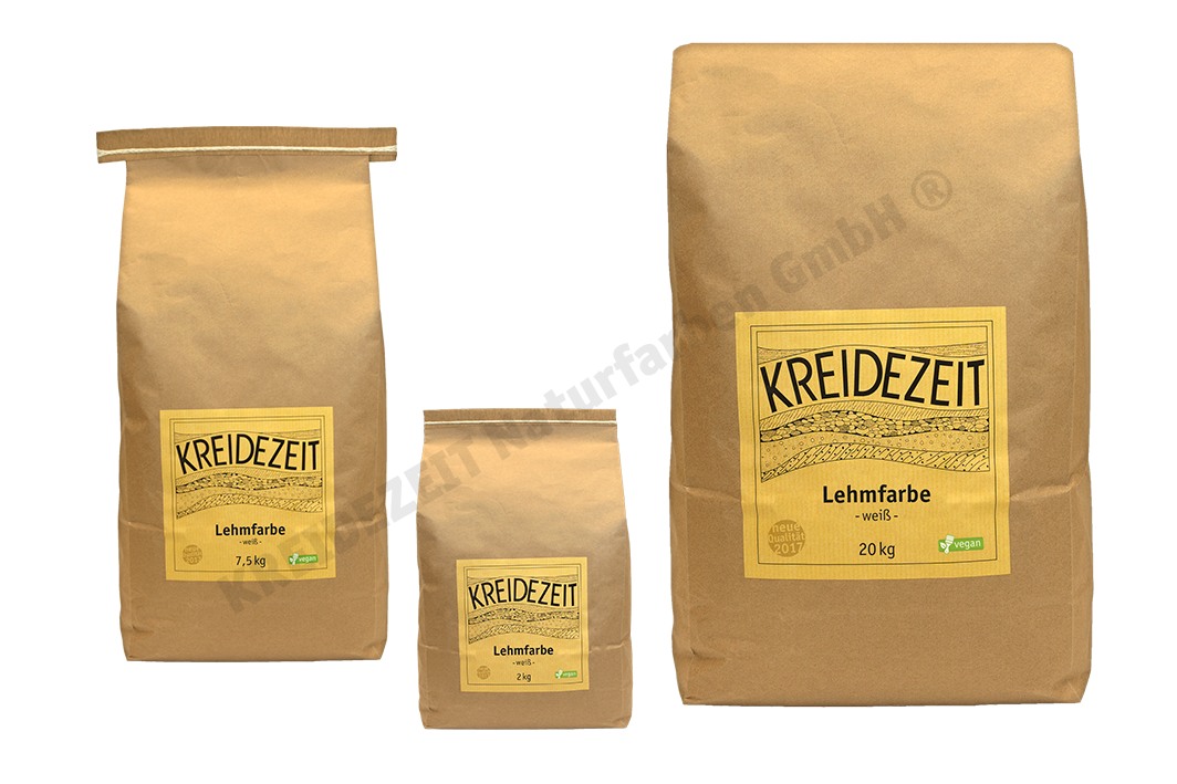 Kreidezeit-Lehmfarbe KREIDEZEIT Lehmfarbe weiss