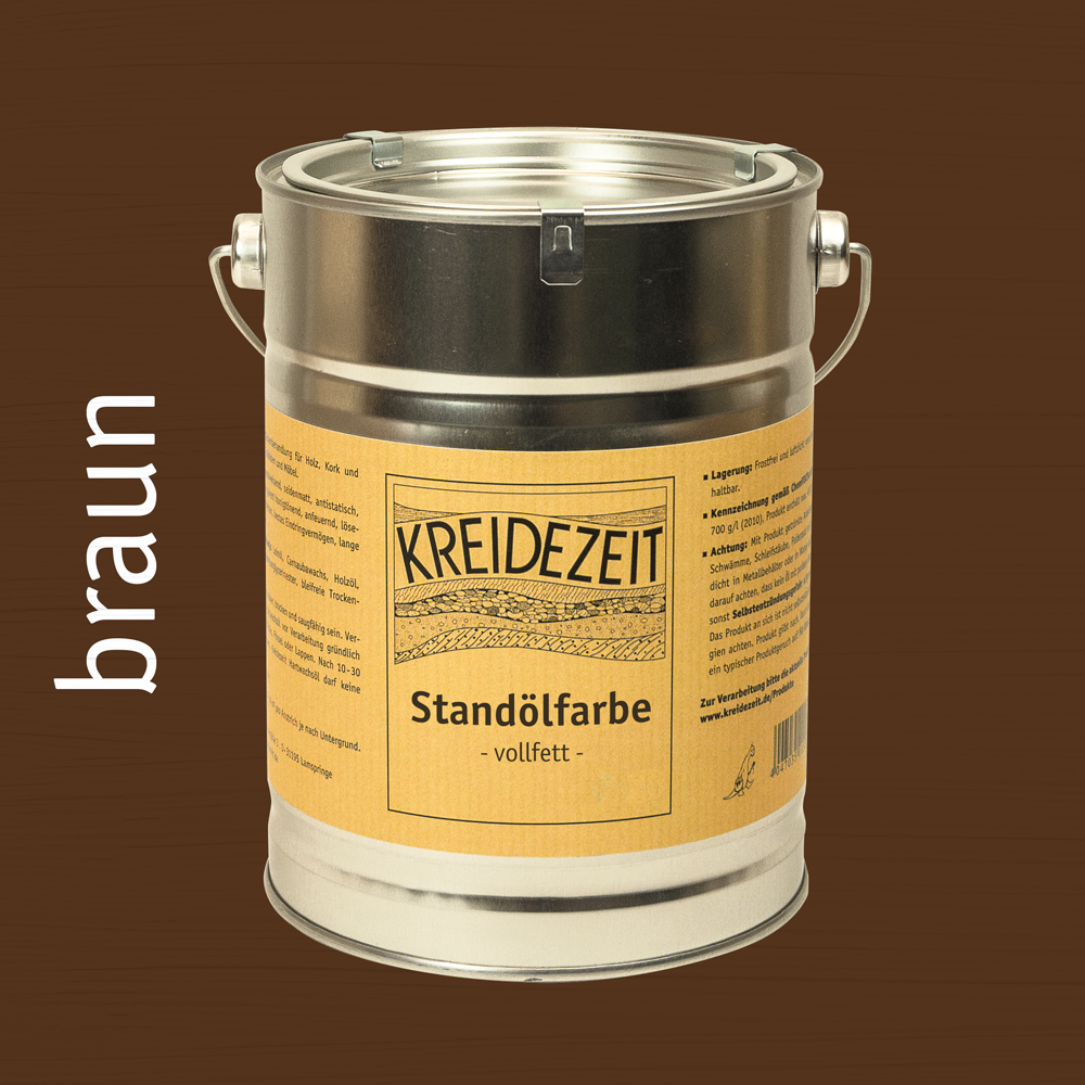 Standölfarbe, Schlussanstrich farbig