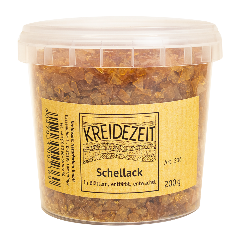 Kreidezeit Schellack in Blättern