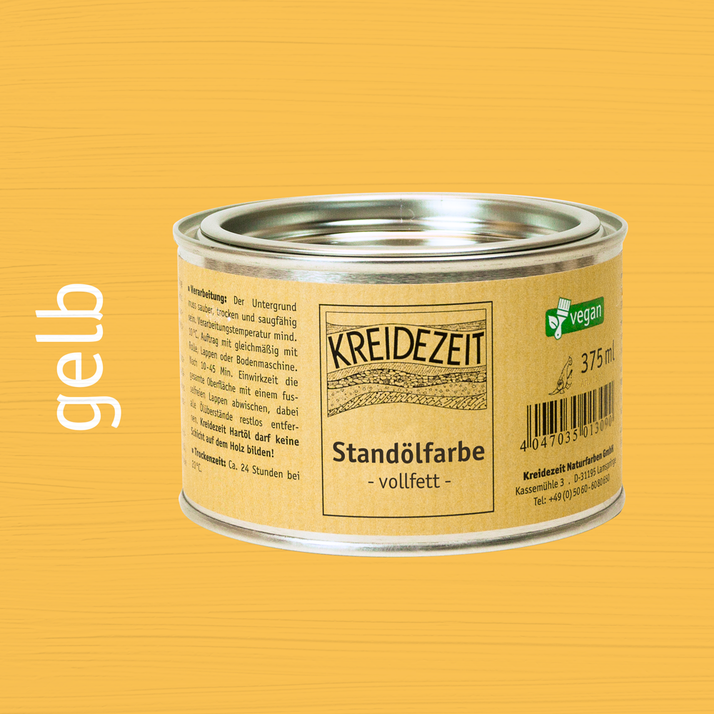 Standölfarbe, Schlussanstrich farbig